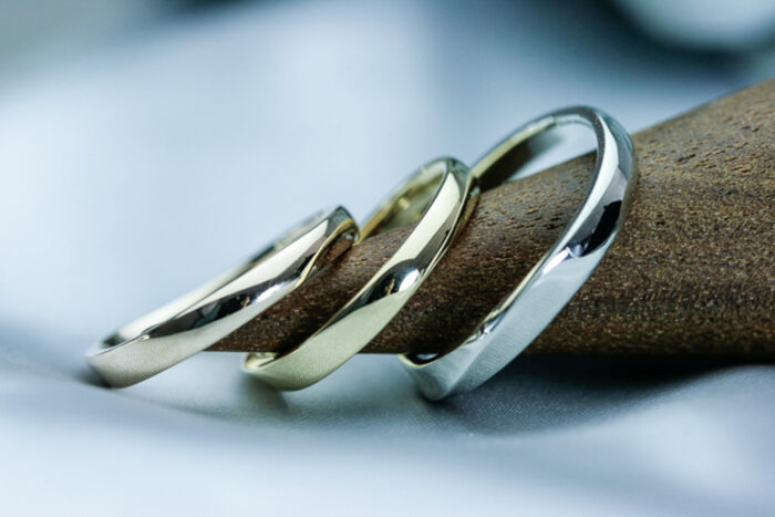 マリッジリング*結婚指輪　鍛造構造のリング